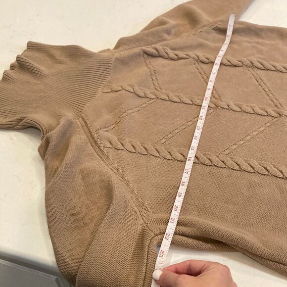 United by Blue 100% Organic Cotton Cable Knit Coastal Grandma Sweater XL - Picture 4 of 7